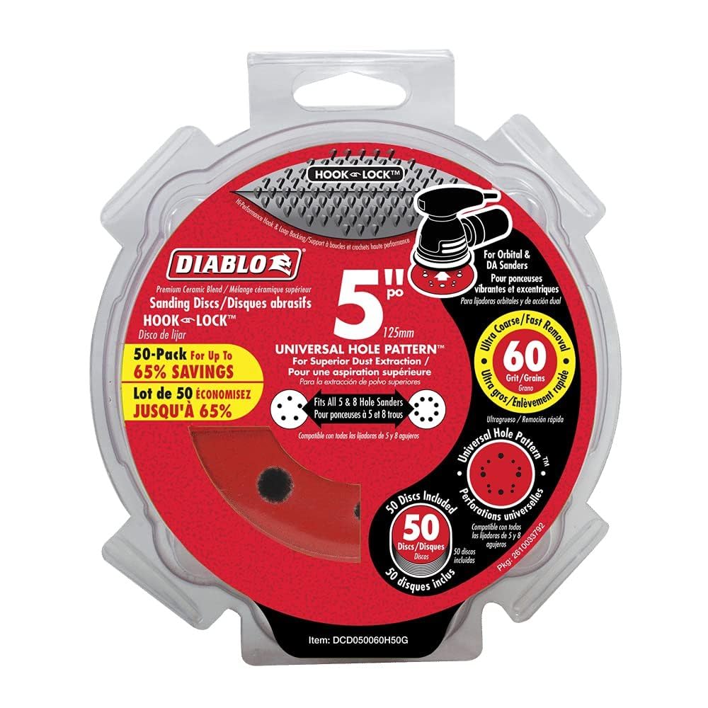 Diablo 5 in. Hook and Lock ROS Sanding Discs
